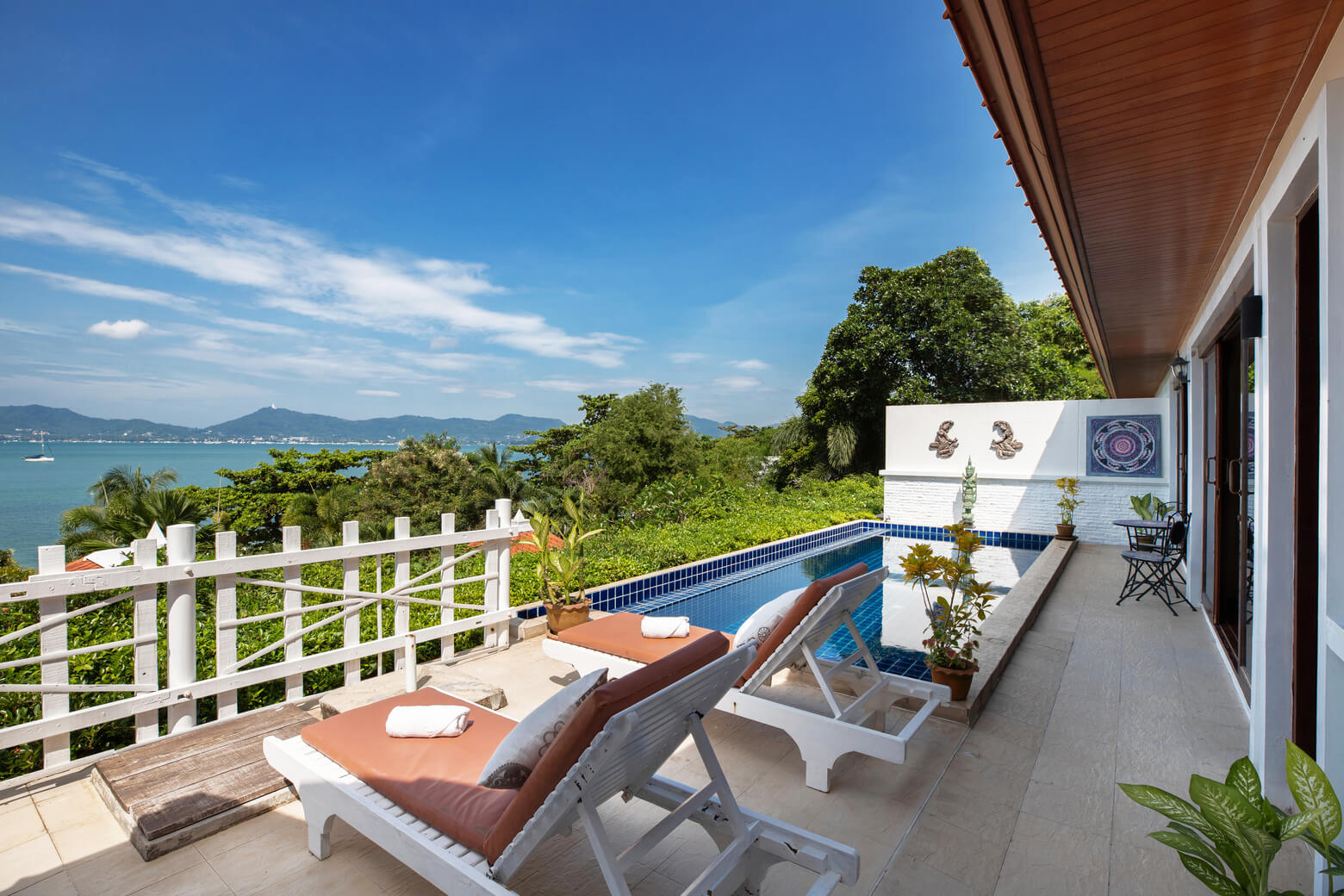 Beach front villa with private pool, 2 bedrooms, Panwa
