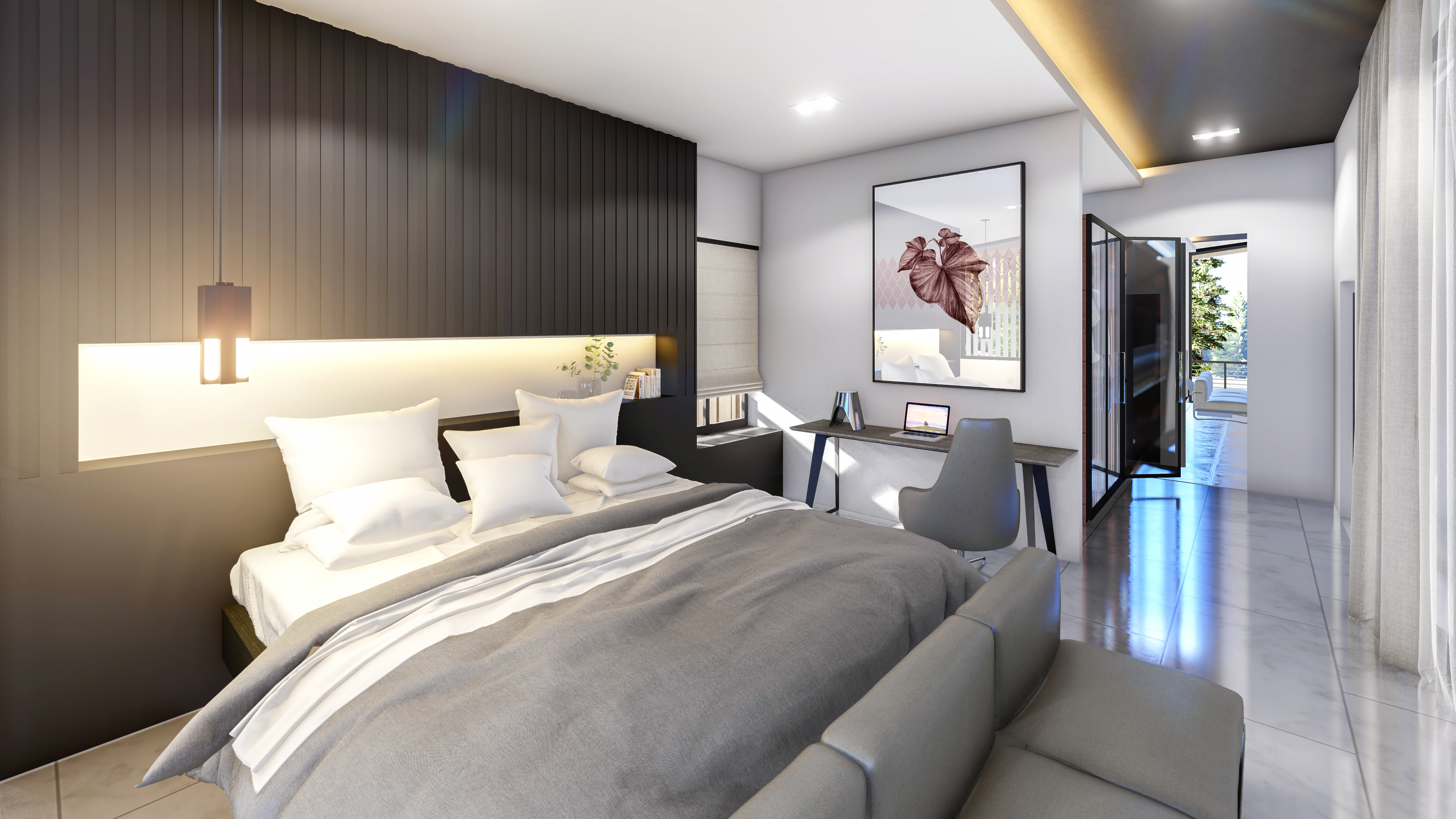 Nai Harn design courtyard loft villa, 4 bedrooms