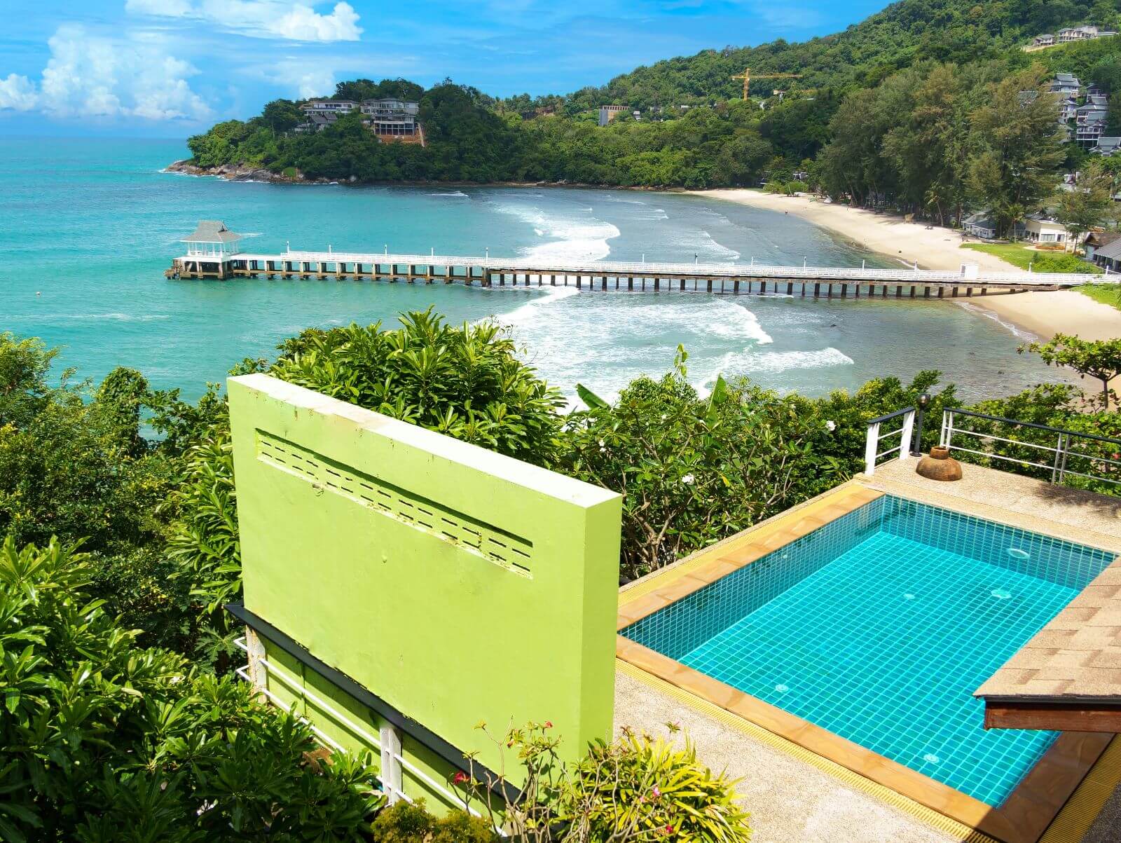 Ideal villa on rocky cliffs in Kamala area, 4 bedrooms