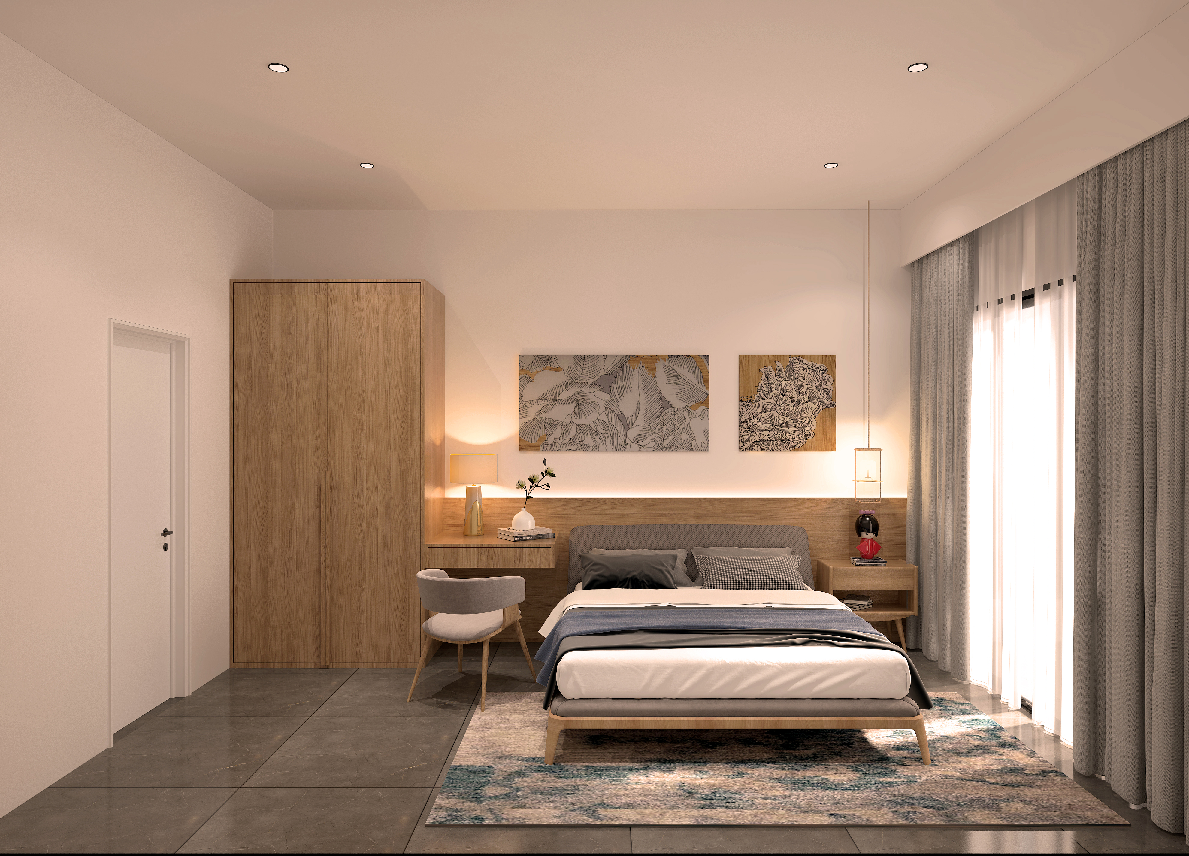 Japanese-style townhouses surrounded by green nature and mountains, 2 bedrooms, Thalang