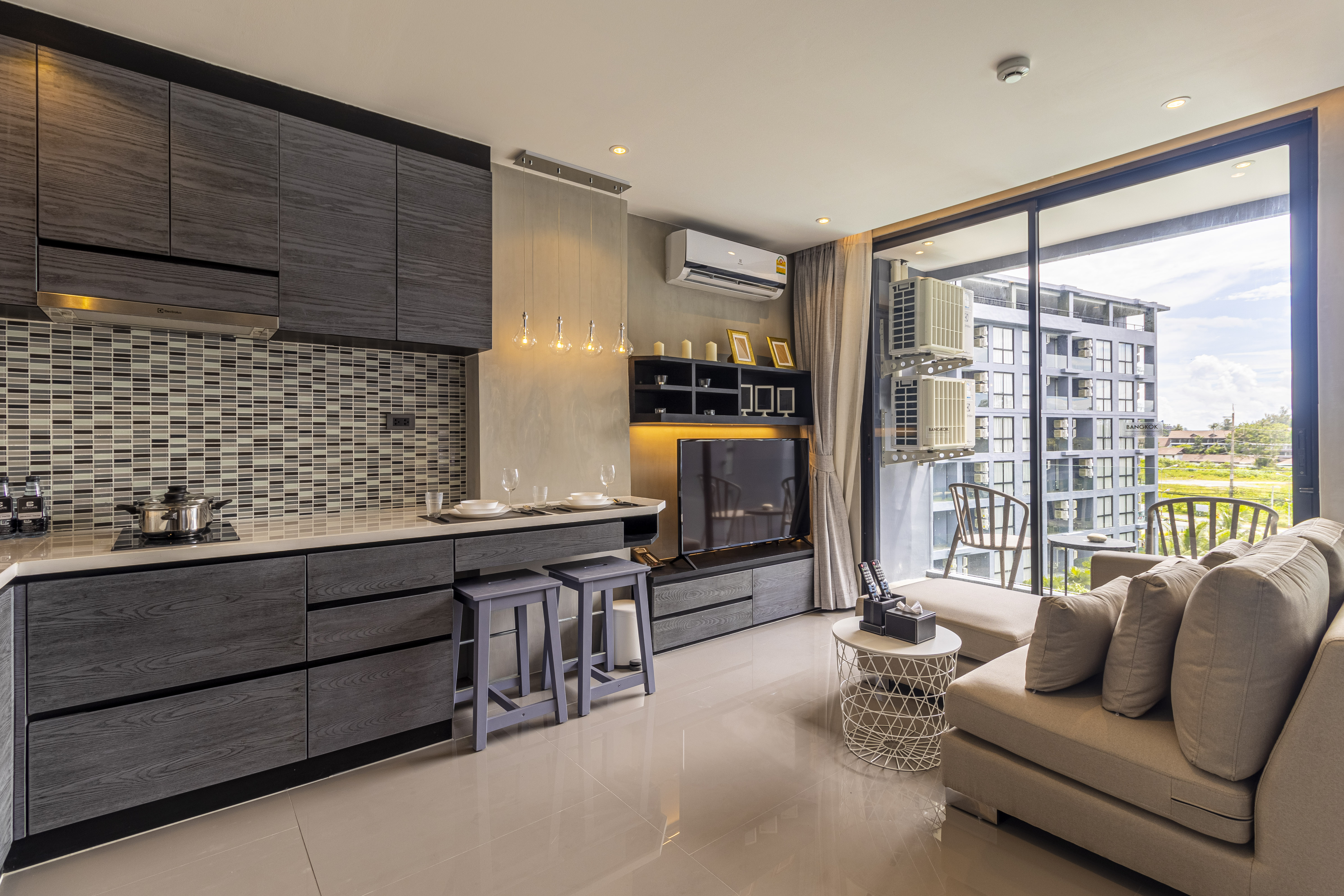 Apartment in a residential complex near Kamala beach, 1 bedroom