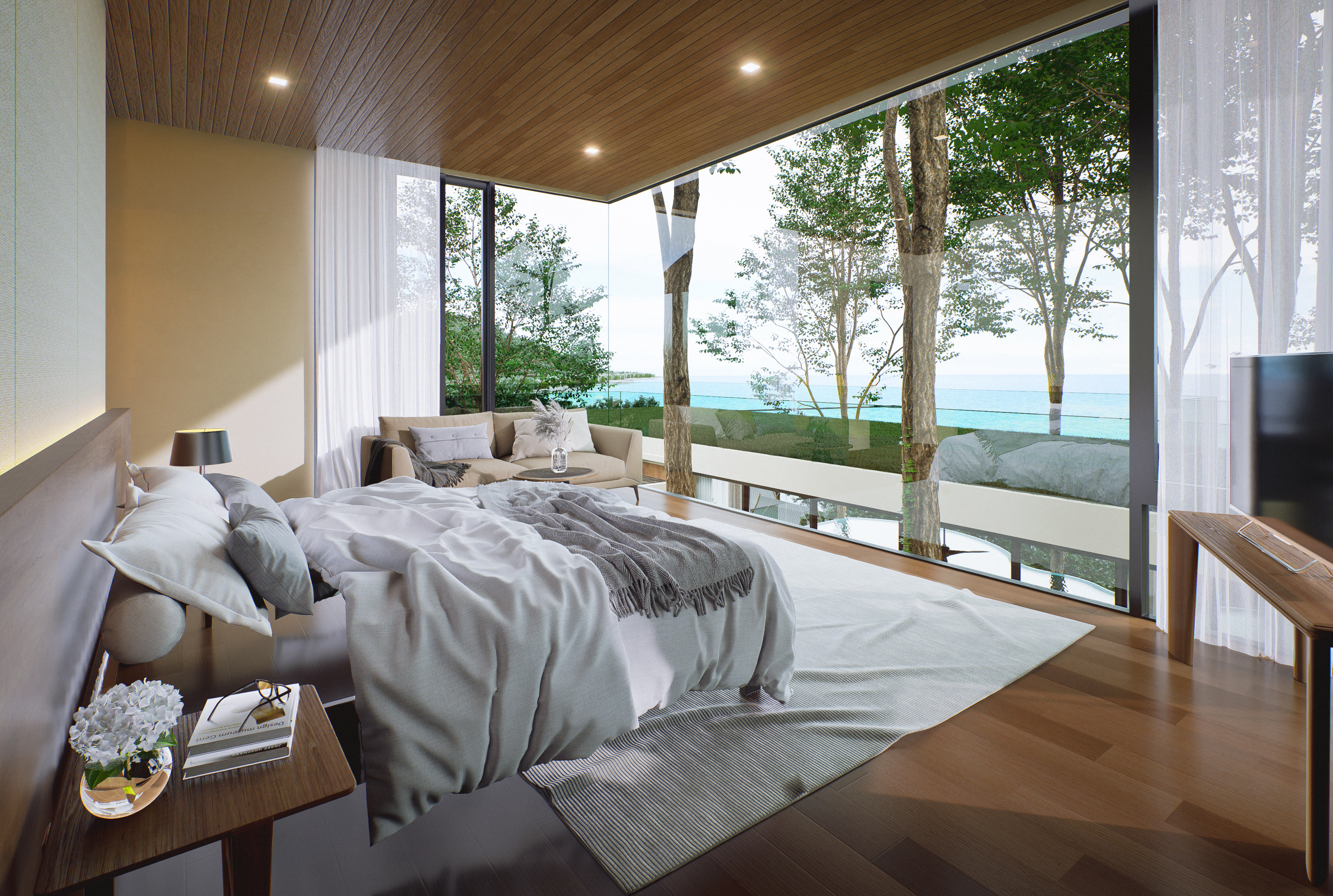 Tropical ocean view 5 bedroom villa with private pool, Phuket Town