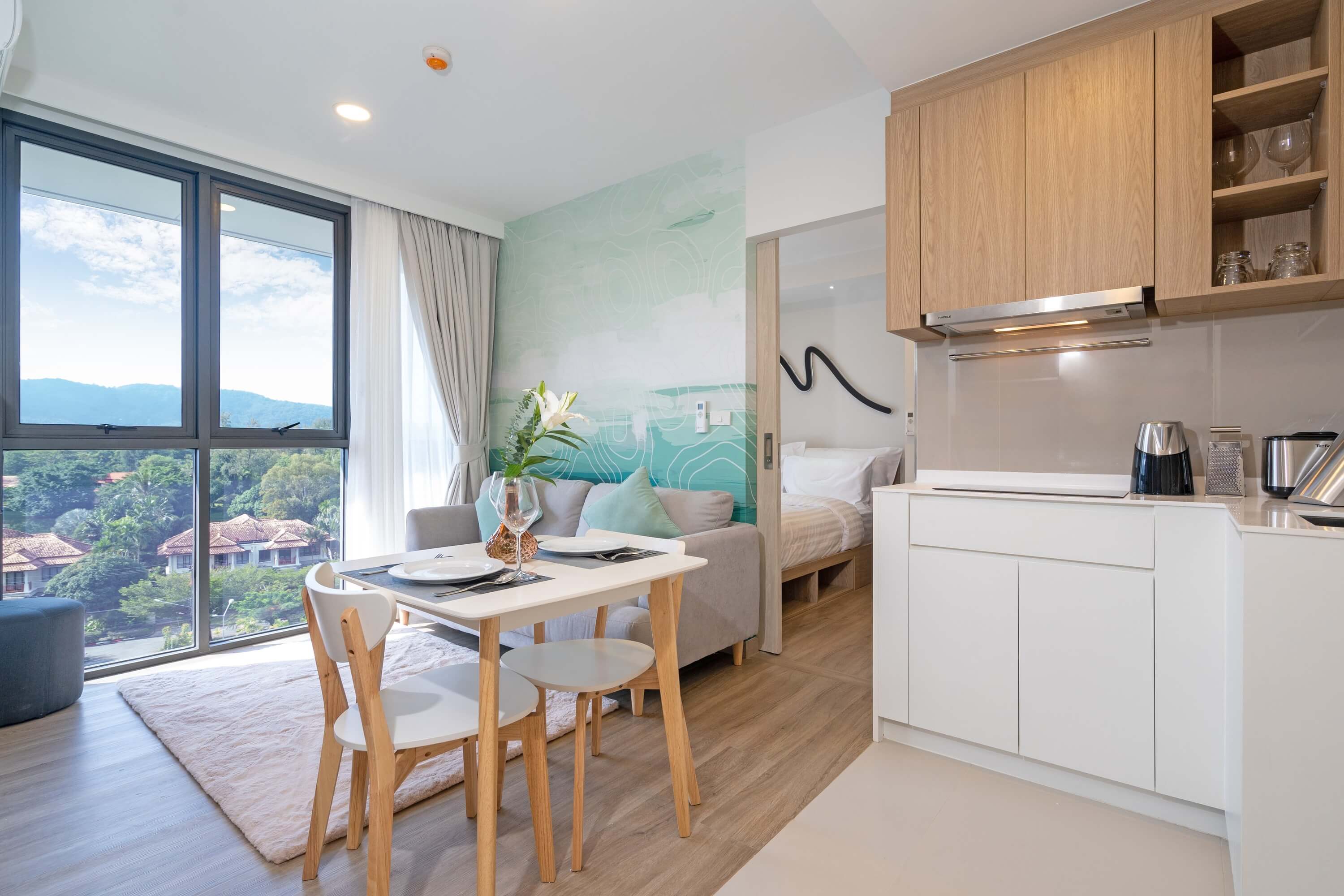 Apartment with good repair near Bang Tao beach, 2 bedrooms