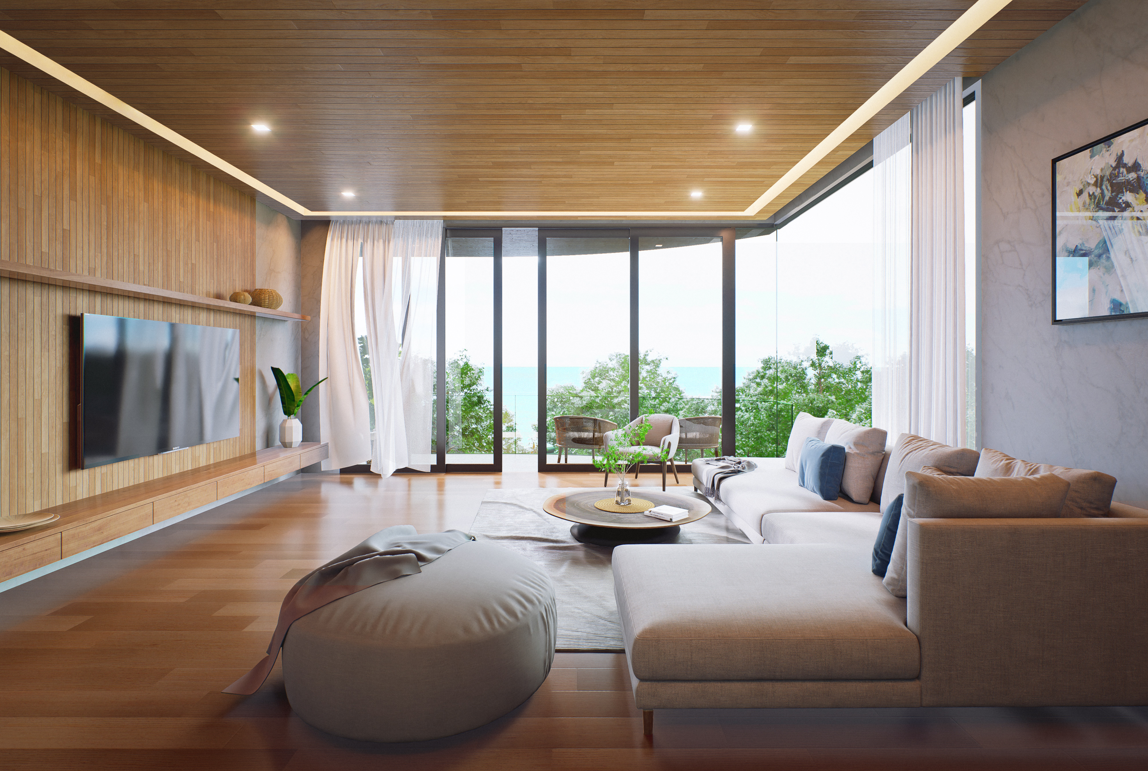 Tropical ocean view 5 bedroom villa with private pool, Phuket Town