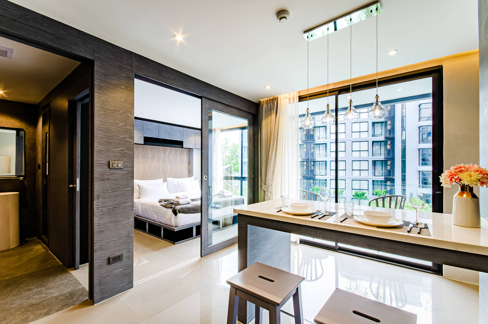 Apartment in a residential complex near Kamala beach, 2 bedrooms