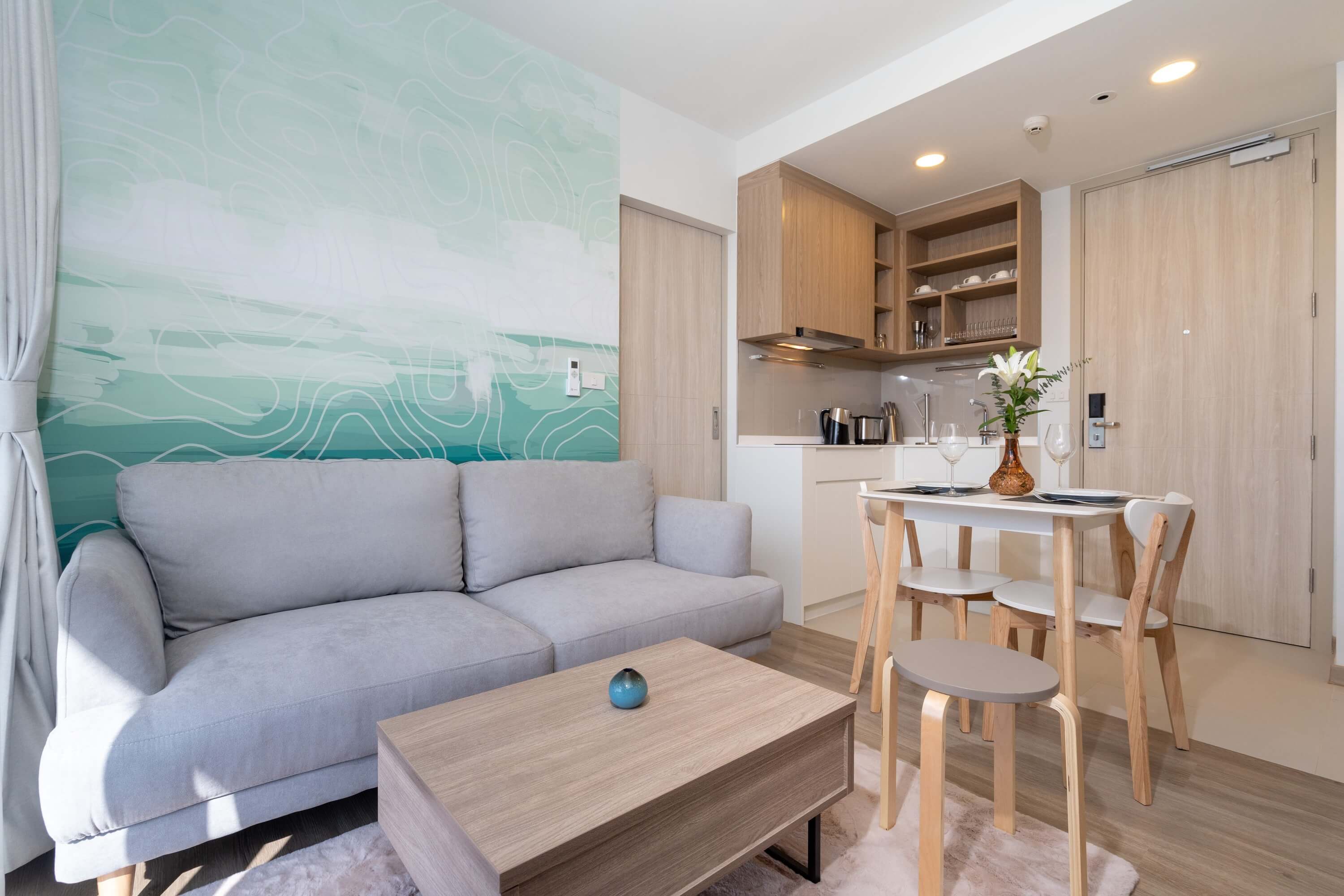 Apartment with good repair near Bang Tao beach, 2 bedrooms