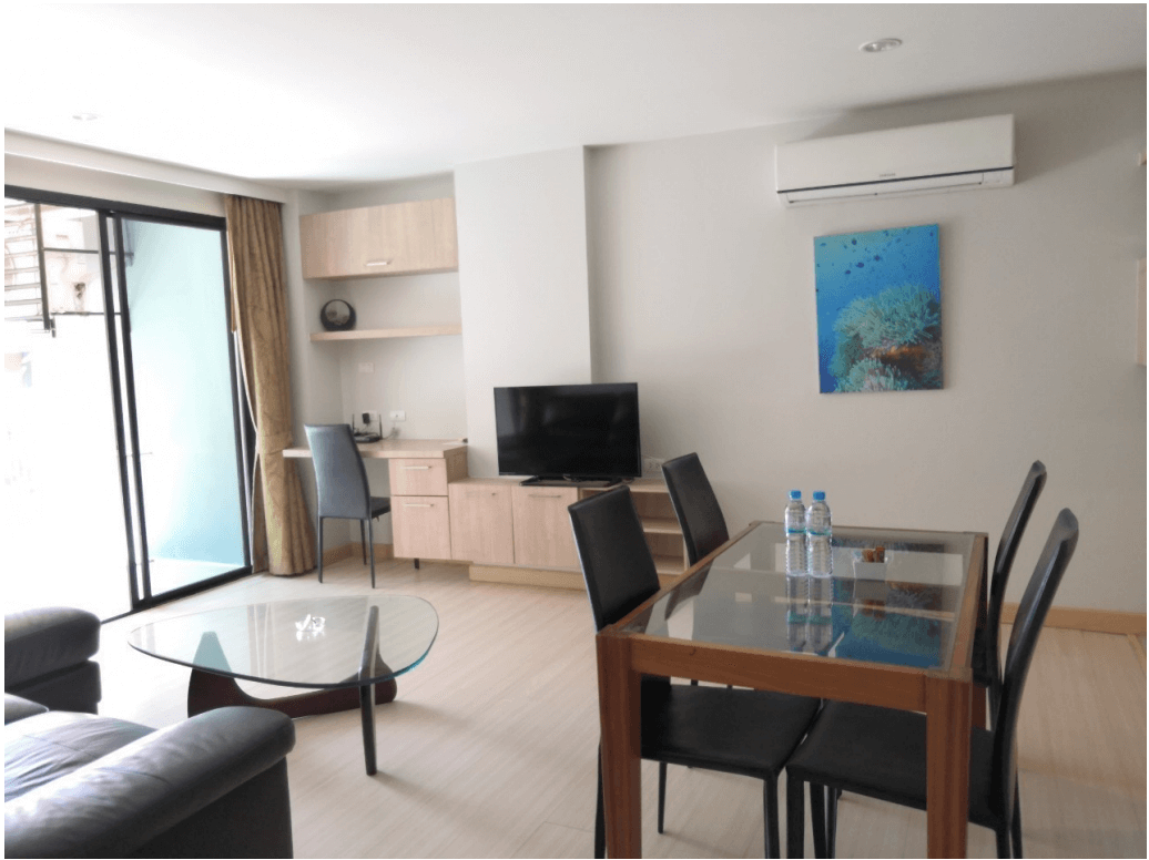 Cozy bright apartment with a large common area in Patong, 2 bedrooms