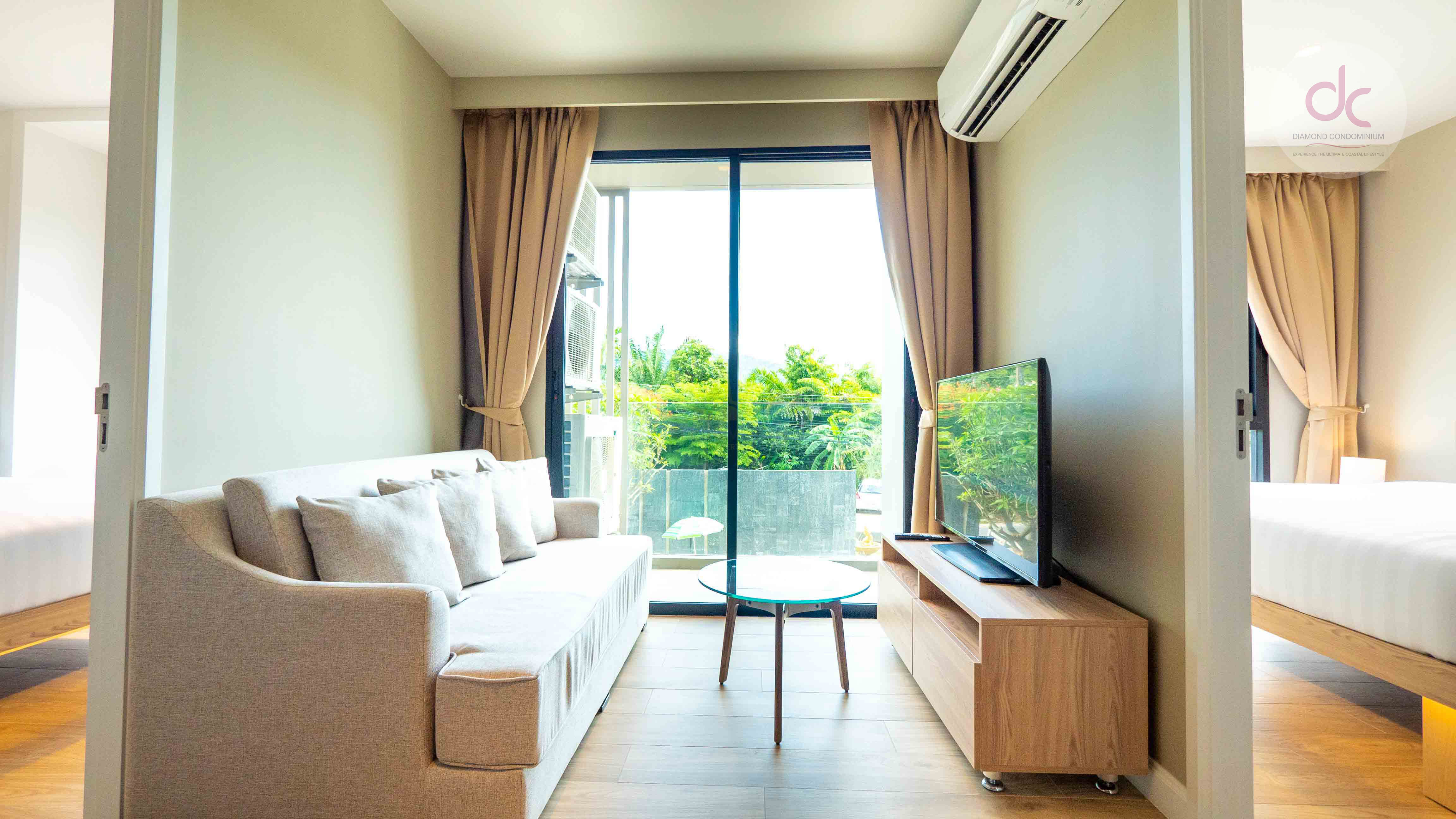 Apartment with a stylish beach interior, 2 bedrooms 50 sq.m., Bangtao
