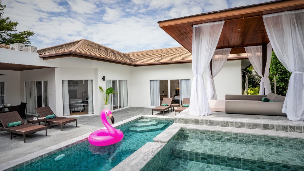 Comfortable 3 bedroom villa with pool, Rawai