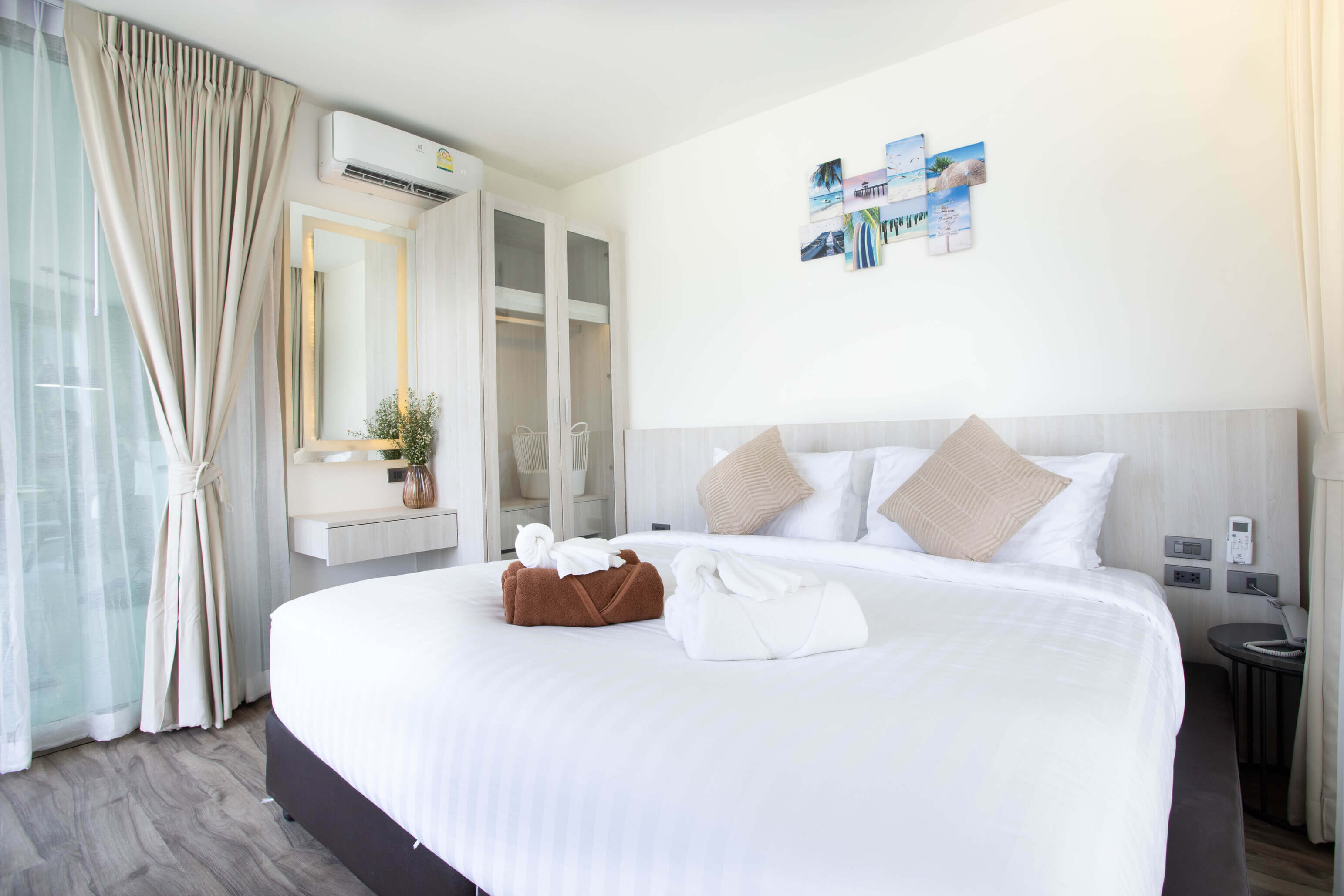 Cozy apartment with a private balcony and an incredible view from the window, 1 bedroom, Kamala