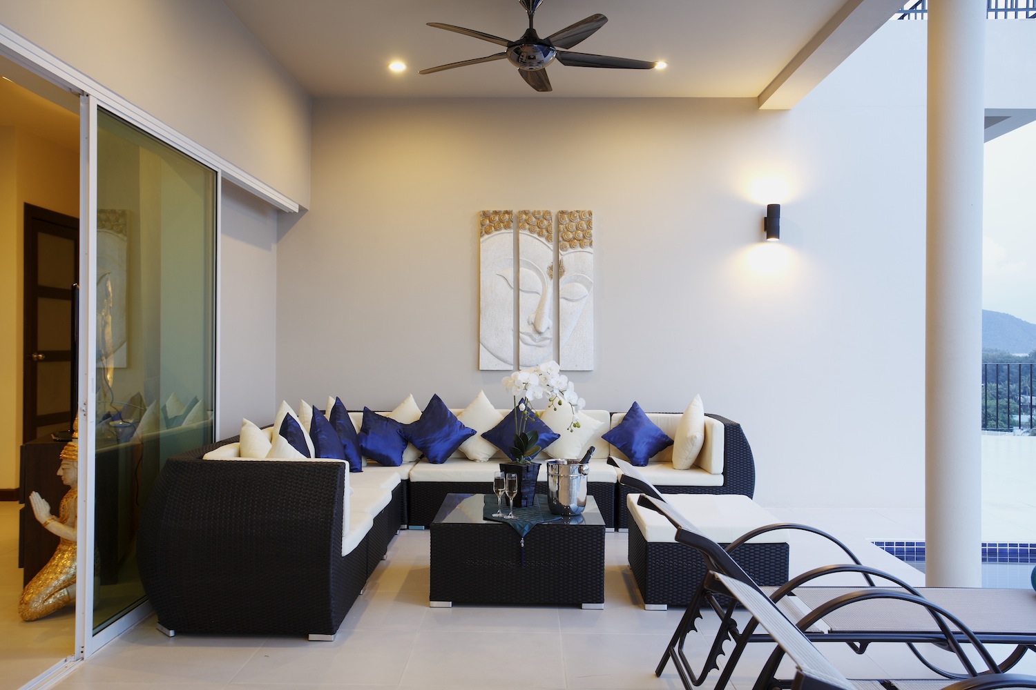 Villa with pool and private terrace, 9 bedrooms, Rawai