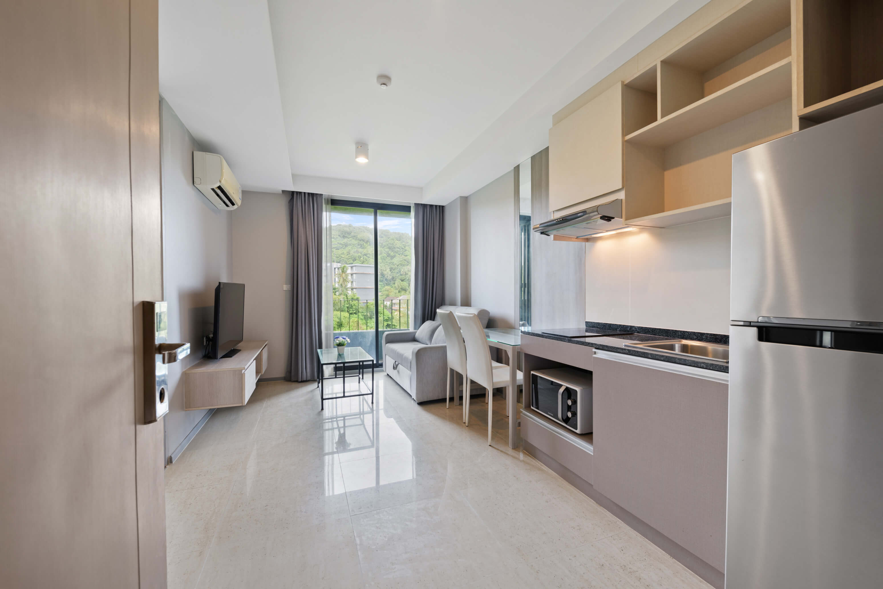 Bright Apartment with Panoramic Windows, 1 Bedroom, Surin