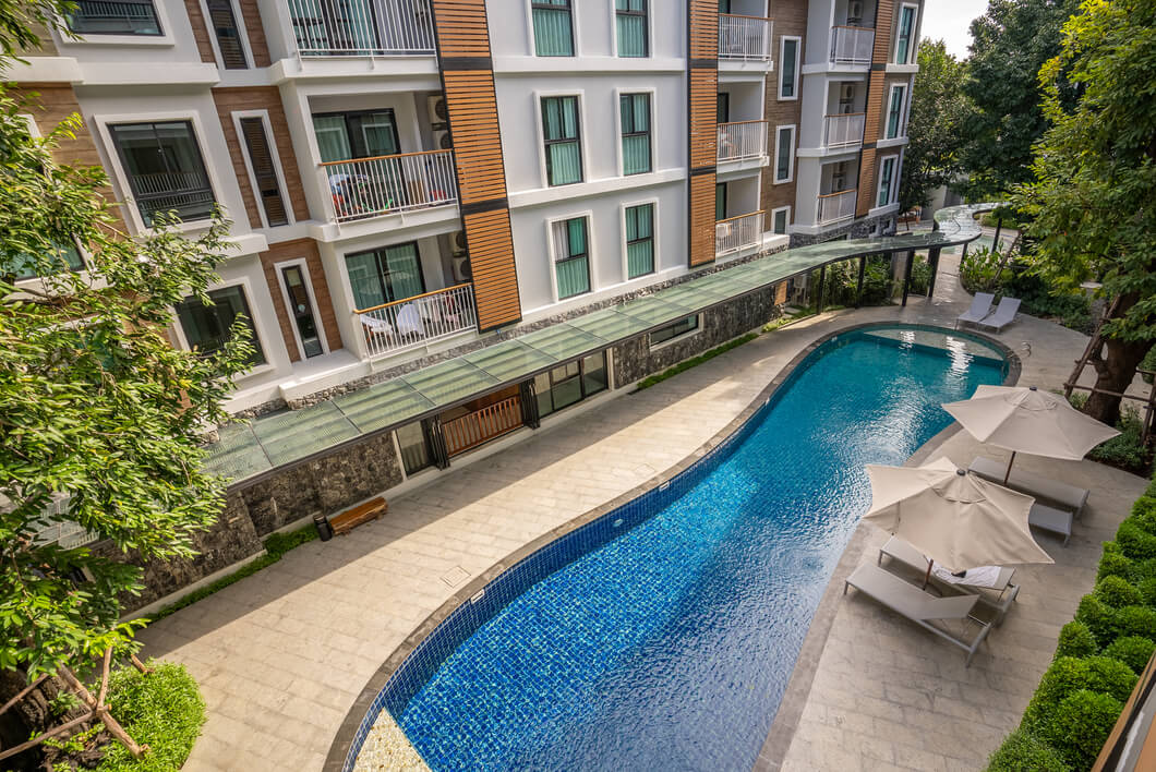 Apartment in Rawai with panoramic nature and pool views, 1 bedroom