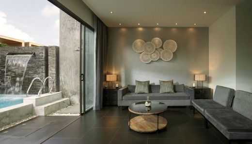 Well maintained 2 bedroom villa with garden and seating area in Chalong