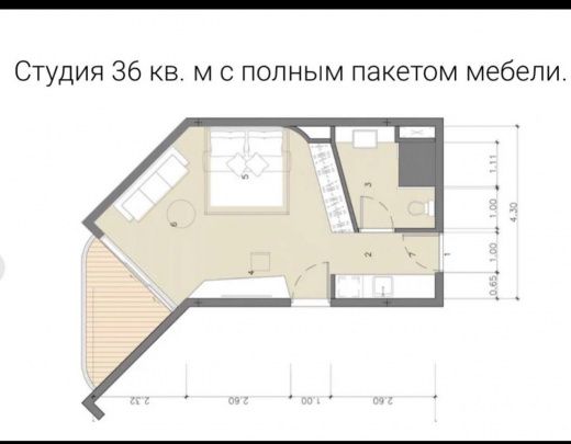 Студио-апартаменты в Бангтао