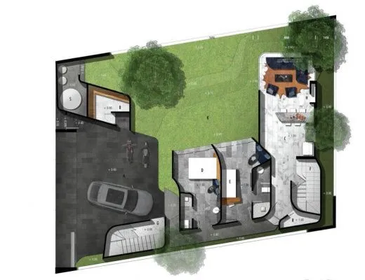 Construction project of 4 villas, with private pools and sea views, Rawai